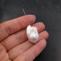 Крупный AА Grade жемчуг с ядром; единичная бусина #73