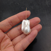 Крупный AА Grade жемчуг с ядром; единичная бусина #76