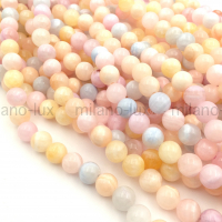 Халцедон Карамельный микс, 8мм; нить 39см 