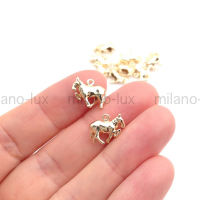 Подвеска mini Лошадка; цвет золото