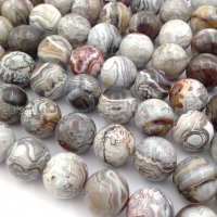 Натуральный Мексиканский Агат AA Grade, шар 14мм; 5 бусин