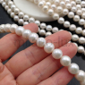 Жемчуг Натуральный AA Grade, ШАР 9.7мм; нить 38см