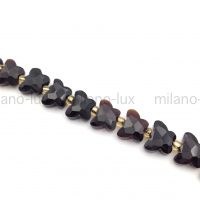 Бусина Бабочка из натурального Обсидиана, 10*7.5мм