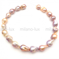 Барочный 4A Grade Жемчуг Радужный с ядром; нить 38см