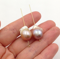 Барочный 4A Grade Жемчуг Радужный с ядром; ПАРА #37