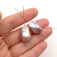 Барочный 4A Grade Жемчуг Радужный с ядром; ПАРА #38