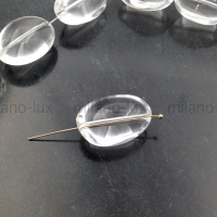 Очень крупная бусина Натуральный Горный Хрусталь AAA Grade, 27мм; #18