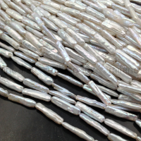 Жемчуг натуральный Палочка Бива A Grade 23мм; нить 40см