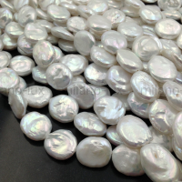 Жемчуг Натуральный AA Grade, барочный 18*15мм; нить 39см