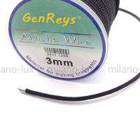 Шнур витой 3мм, цвет Чёрный; катушка 10м