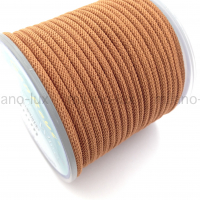 Шнур витой 3мм, цвет Бронзовый; катушка 10м