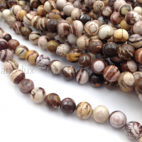 Яшма Австралийская, Кофейная, шар 10.5мм; нить 38см