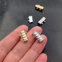 Замочек Магнитный на 2 нити; цвет золото 