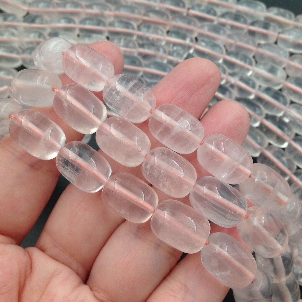 Натуральный Розовый Кварц, свободная форма 12-15мм; 10 бусин - milano ...
