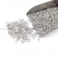 Соединительное колечко 4*0.8мм, 2 грамма; цвет платина