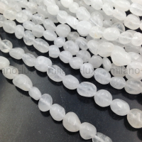 Натуральный Горный Хрусталь, свободная форма 7-13мм; нить 39см