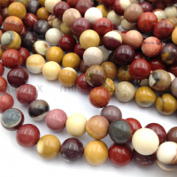 Яшма натуральная Мукаит бусины шар 10мм; нить 37см