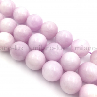 Натуральный Кунцит A Grade, шар 12.5мм; ПАРА бусин