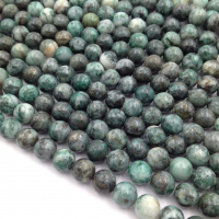 Натуральный Зелёный Пирит, шар 8мм; нить 39см