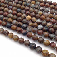 Натуральный Петерсит A Grade, шар 8.5мм; нить 18см