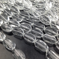 Синтетический Кварц, свободная форма 12*21мм; нить 35см