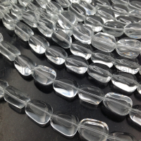 Синтетический Кварц, свободная форма 11*15.5мм; нить 39см