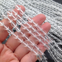 Синтетический Кварц, Рис 6*8мм; нить 39см