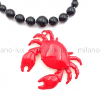 Кулон Крупный Краб Зара, красный