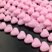 Сердце Майорка 13*15мм, цвет Розовый; 10 бусин  