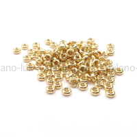 Спейсер бублик 4*1.5мм, цвет золото; 20 штук  