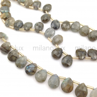 Бусина ювелирная капля 10*8мм, Лабрадорит