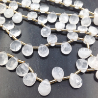 Бусина ювелирная капля 10*8мм, Горный Хрусталь