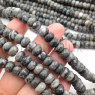 Натуральная серая Яшма, Рондель 8*5мм; нить 38см 