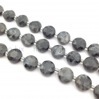 Бусина ювелирная Монета 10.5мм, Лаврикит