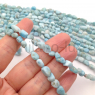 Натуральный Ларимар свободная форма 5-9мм; нить 40см