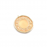 Медальон Знаки Зодиака с Лососевой эмалью; цвет золото