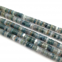 Спейсер ювелирный, Натуральный Агат 6*2мм; нить 19см