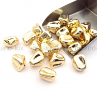 Бусина камушек 14*10мм; цвет золото