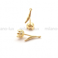 Подвеска Тюльпан 23мм; цвет золото