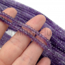 Аметист Натуральный A Grade рондель 4*2.8мм, нить 38см