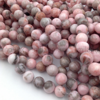 Розовая Яшма, шар 8.5мм; нить 38см