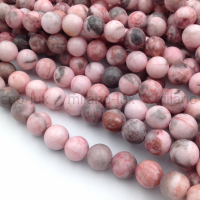 Розовая Яшма, шар 10.5мм; нить 38см