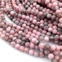 Розовая Яшма, шар 6.5мм; нить 38см