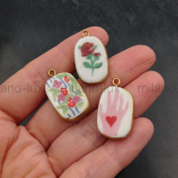 Подвеска Керамическая Овальная 23*15мм на петле