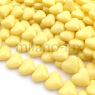 Сердце Майорка 13*15мм, цвет Жёлтый Глянец; 10 бусин