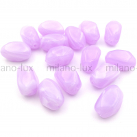 Бусина Акрил, камушек 21*13мм; сирень