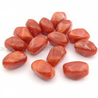 Бусина Акрил, камушек 21*13мм; сердолик