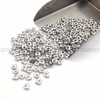 10 штук - Спейсер свободной формы 4мм; цвет платина