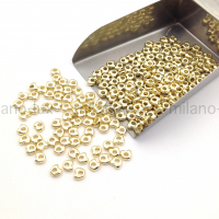 10 штук - Спейсер свободной формы 4мм; цвет золото