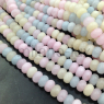 Халцедон рондель 5*8мм, нежный Берилл микс; нить 38см